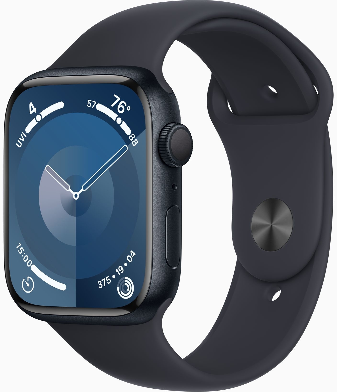 Apple Watch Series 9 GPS 41mm Midnight Aluminum Case w. Midnight Sport Band - S/M (MR8W3)